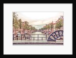 Canal through Amsterdam city by Assaf Frank
